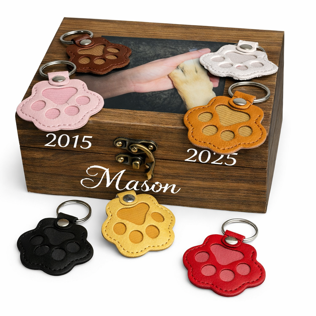 Pet Memorial Paw Keychain — Carry Them With You Always