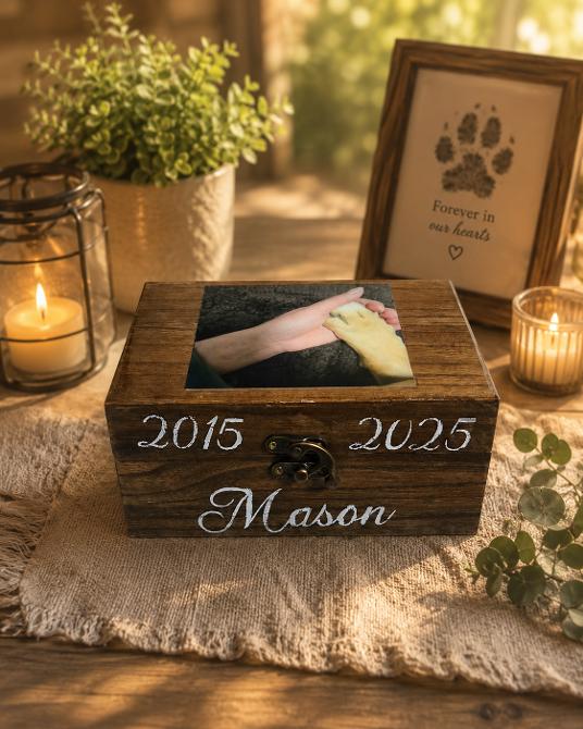 🐾 The Mason Box — Custom Pet Memorial Keepsake