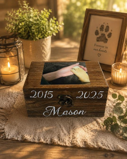 🐾 The Mason Box — Custom Pet Memorial Keepsake