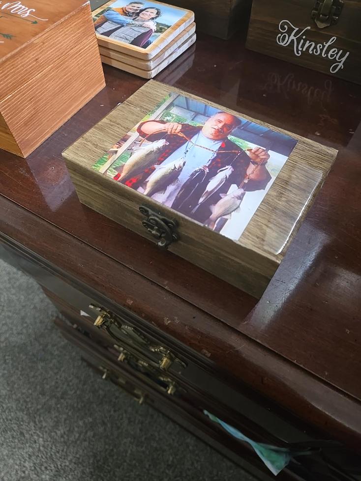 Personalized Shot Glass Keepsake Box