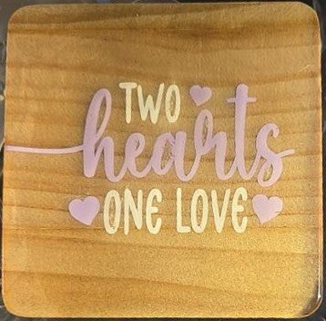 Personalized Wedding Memory Coasters – Hand-Painted 3-Piece Keepsake Set