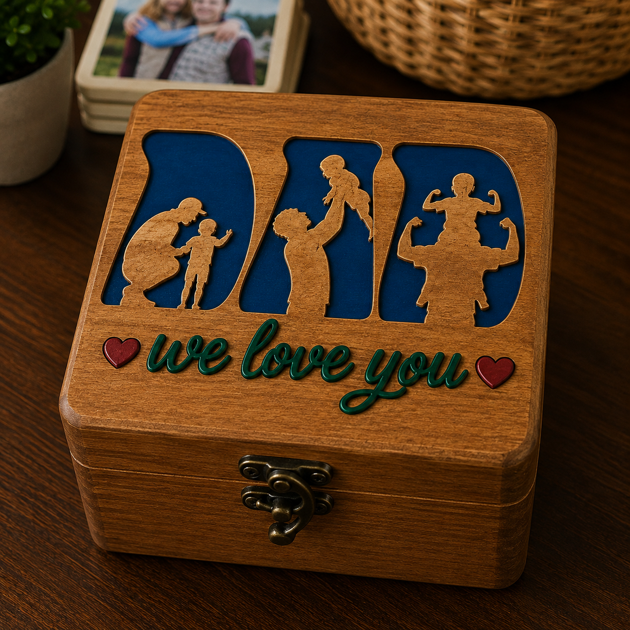 Mom & Dad Memory Coasters — Personalized Keepsake Set