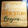 Personalized Wedding Memory Coasters – Hand-Painted 3-Piece Keepsake Set